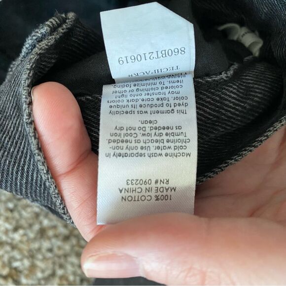 Pacsun Ultra High Rise Slim Painted Black Denim Jeans - Picture 8 of 8